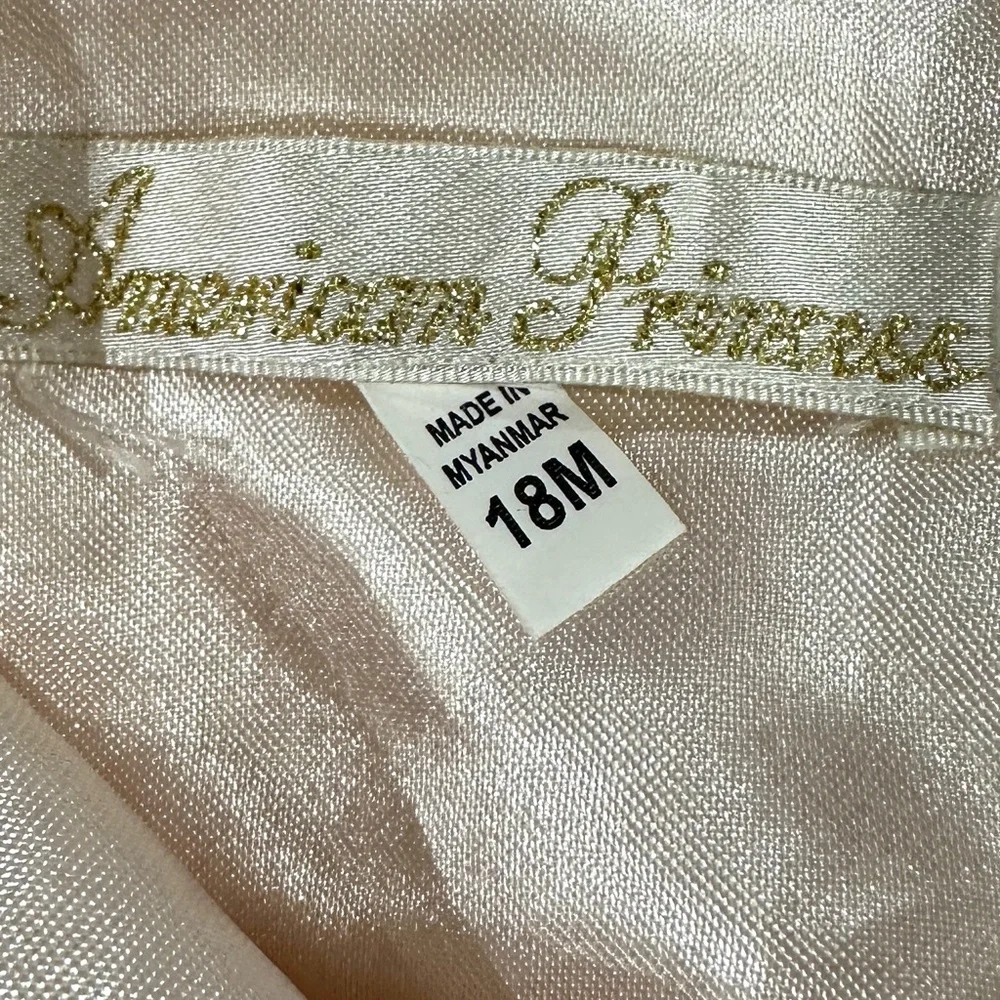 American Princess Cream & Pink Formal Dress